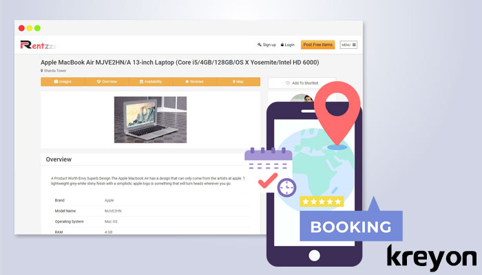 Booking of Equipment and Services
